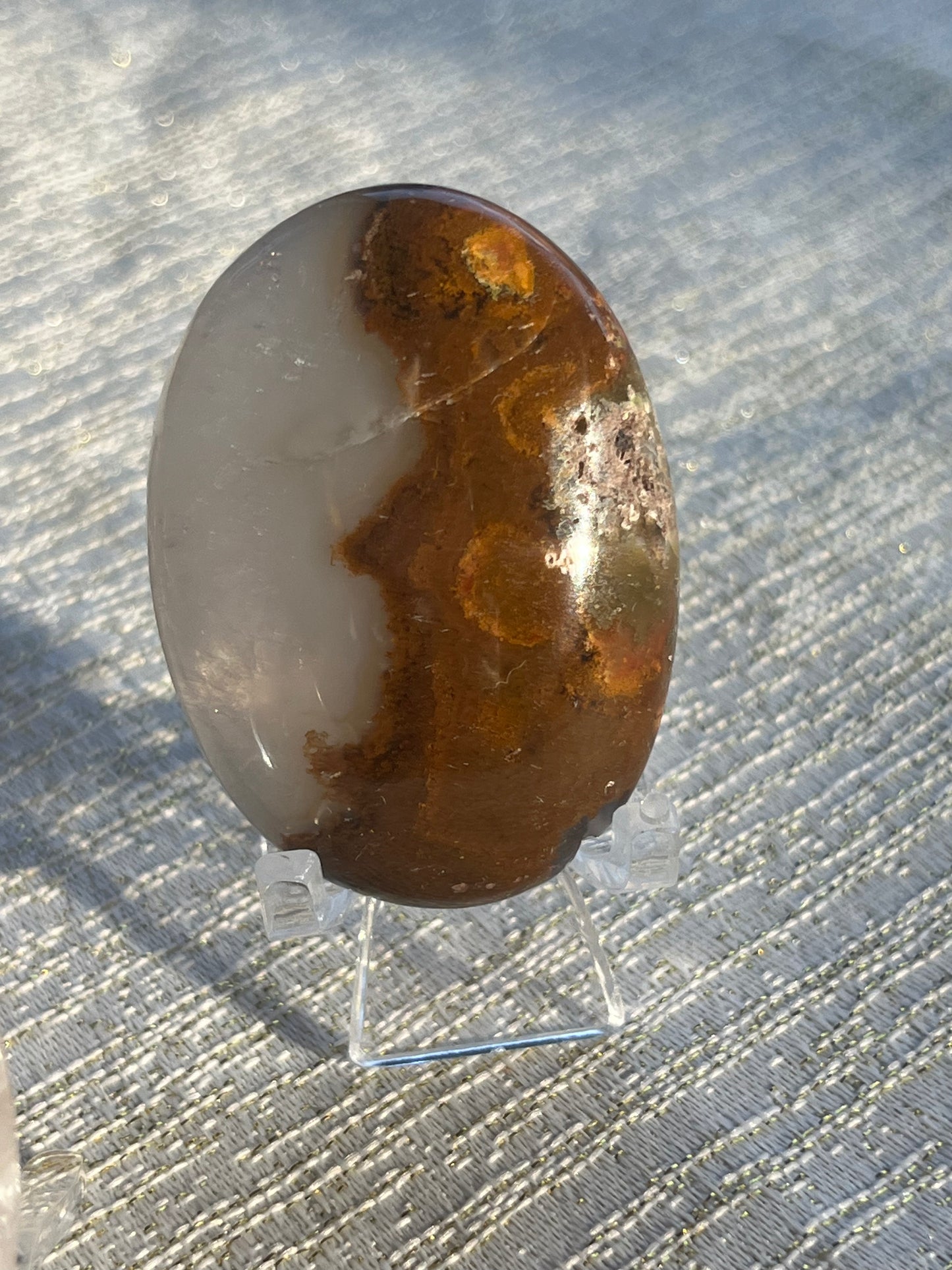 Nebula Agate Palmstones Lot C (3 pieces)