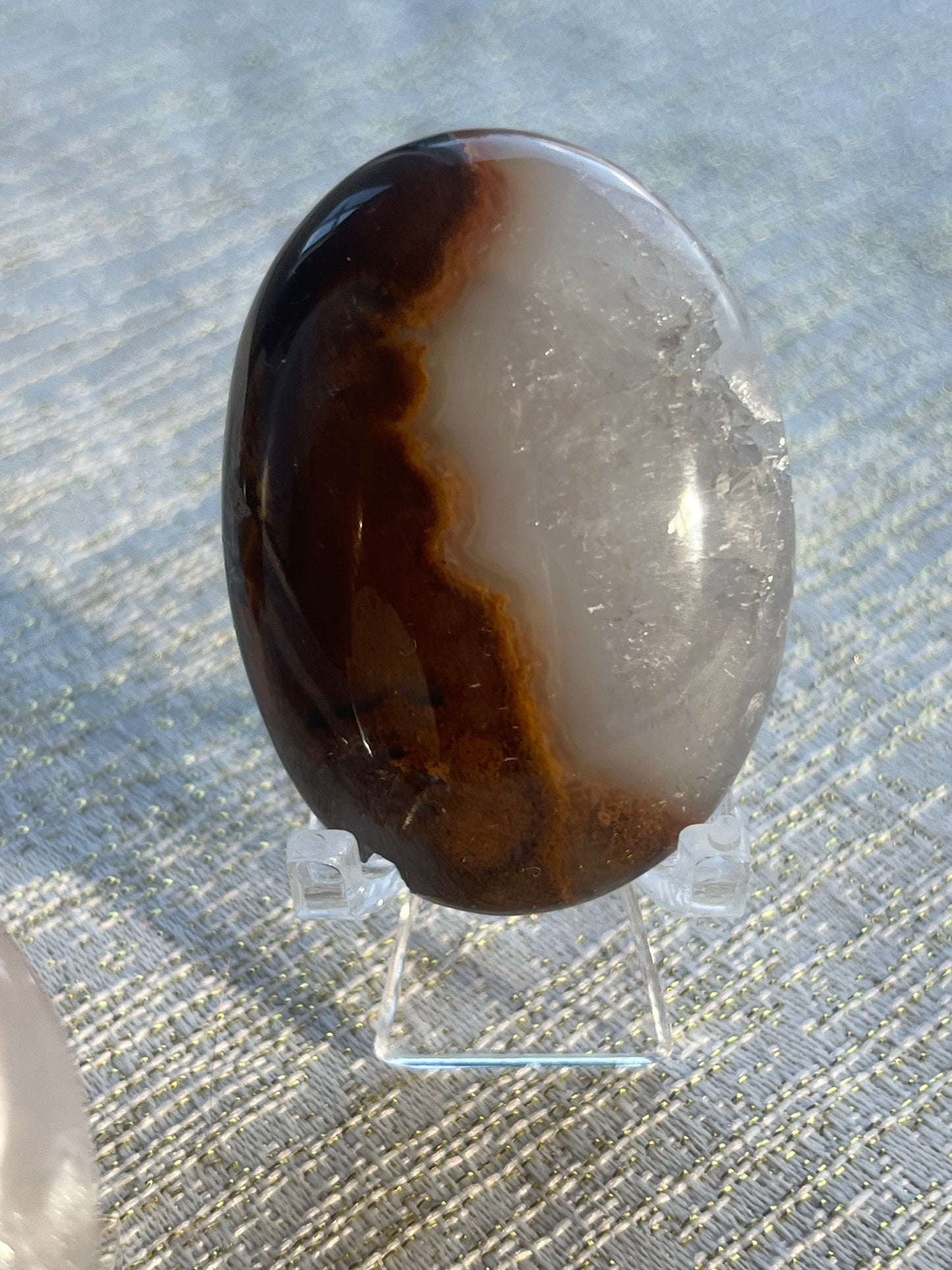 Nebula Agate Palmstones Lot C (3 pieces)