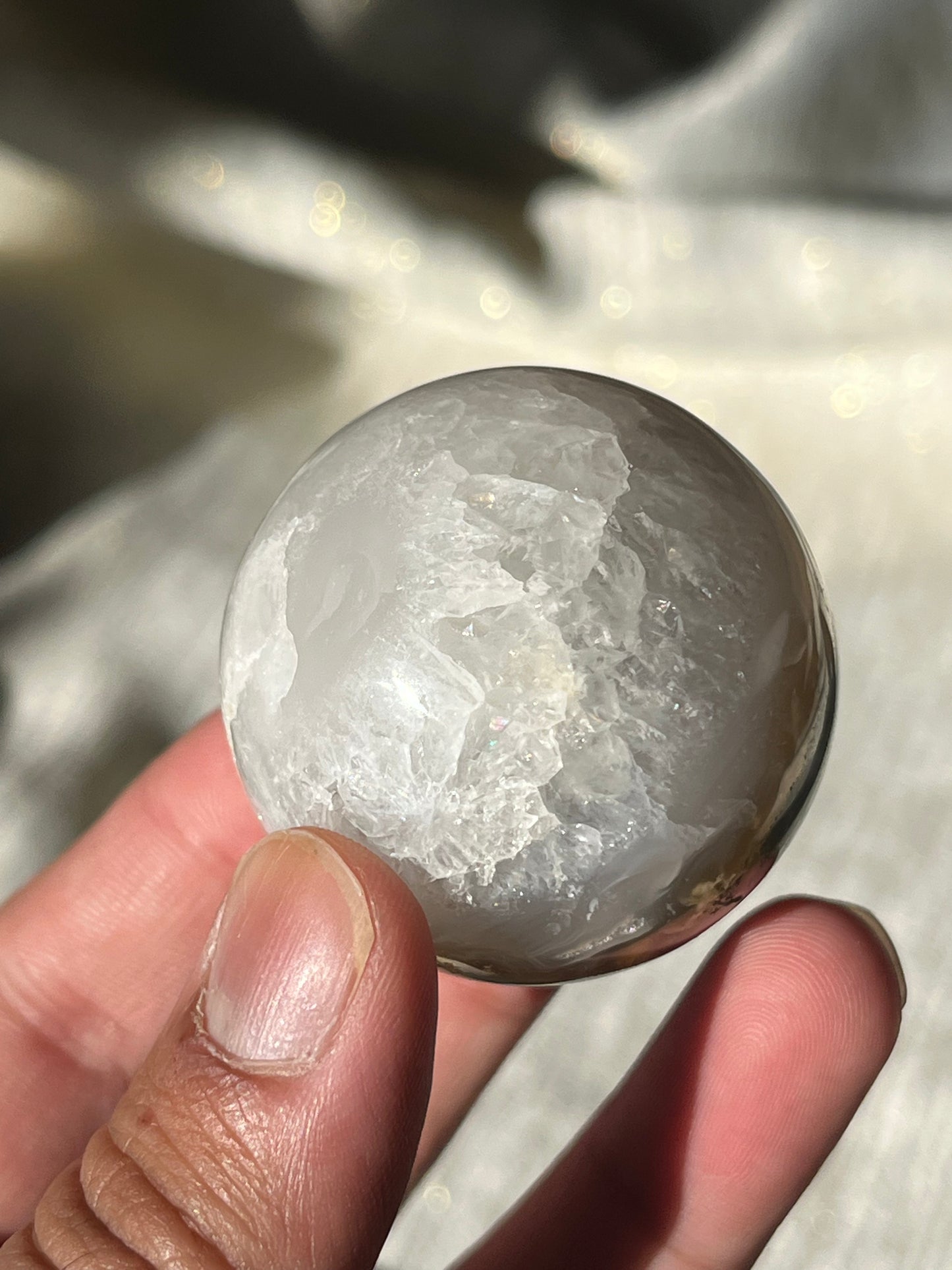 Nebula Agate Spheres Lot A (2 pieces)
