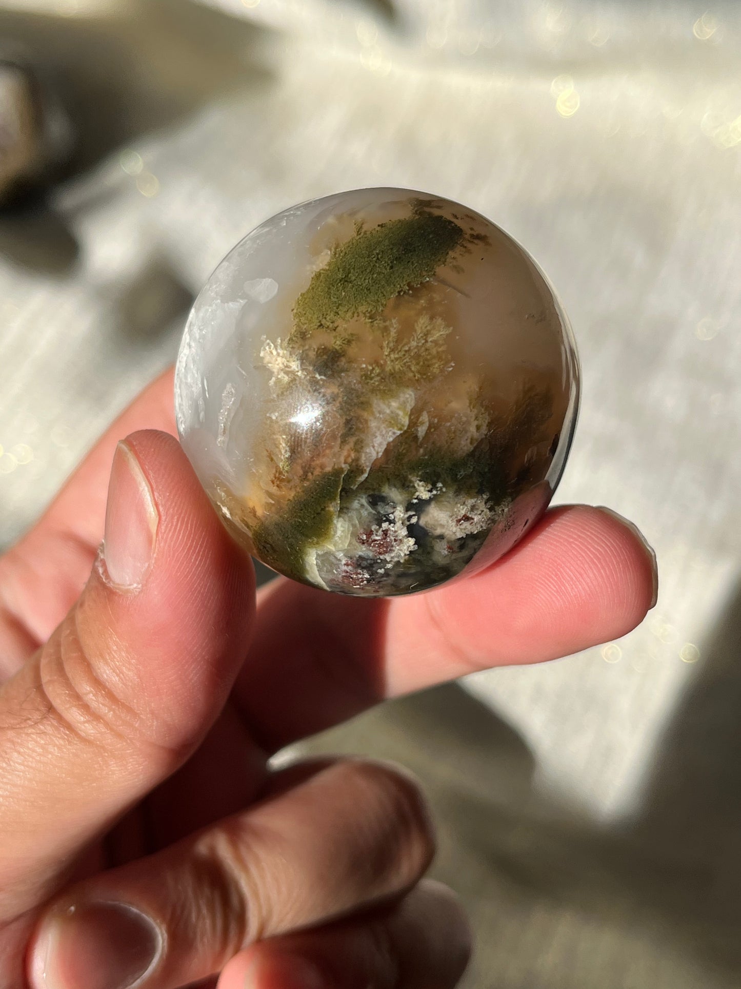 Nebula Agate Spheres Lot A (2 pieces)