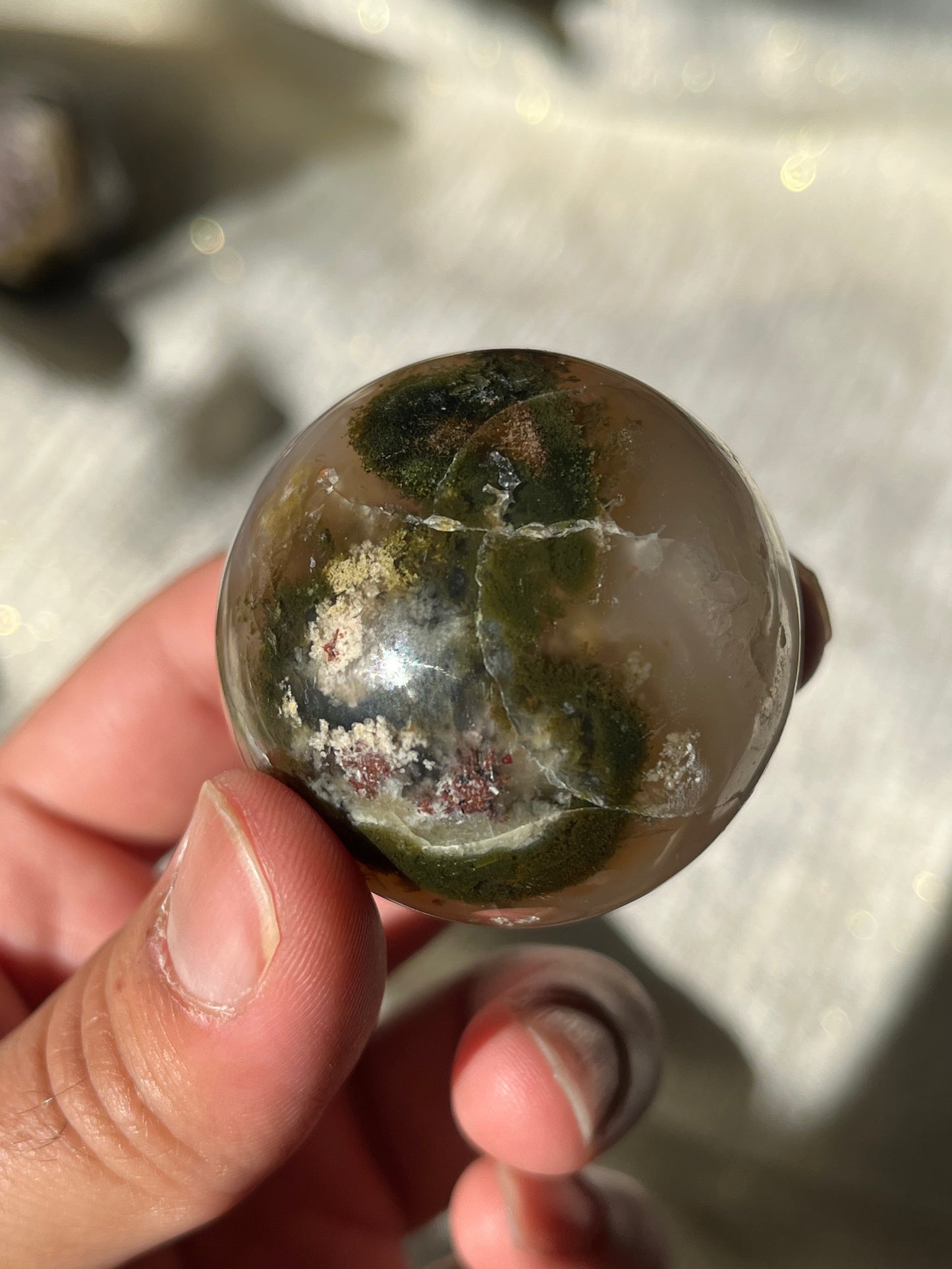 Nebula Agate Spheres Lot A (2 pieces)
