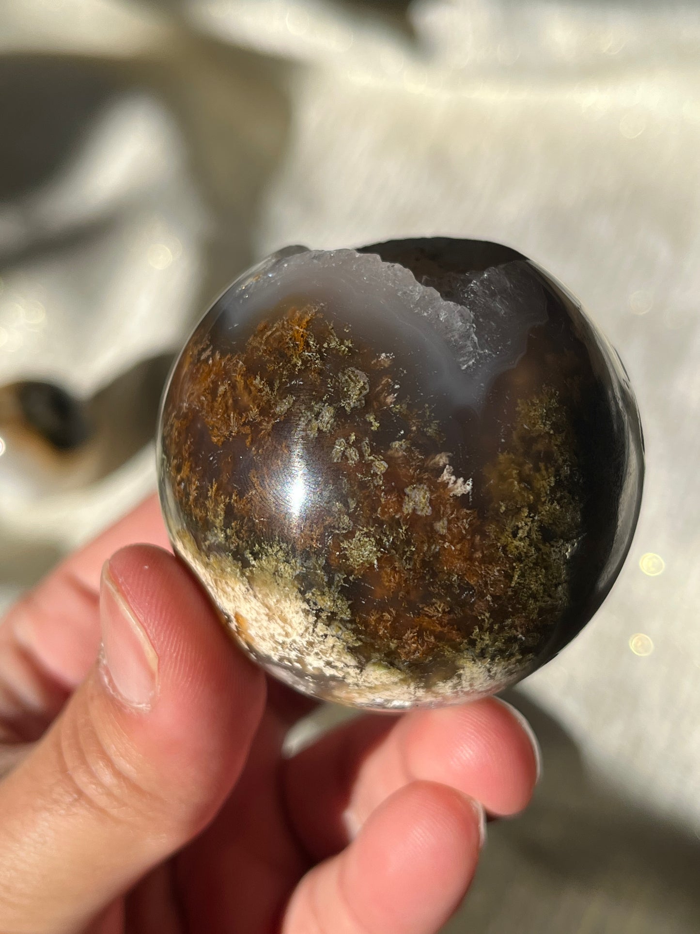 Nebula Agate Spheres Lot A (2 pieces)