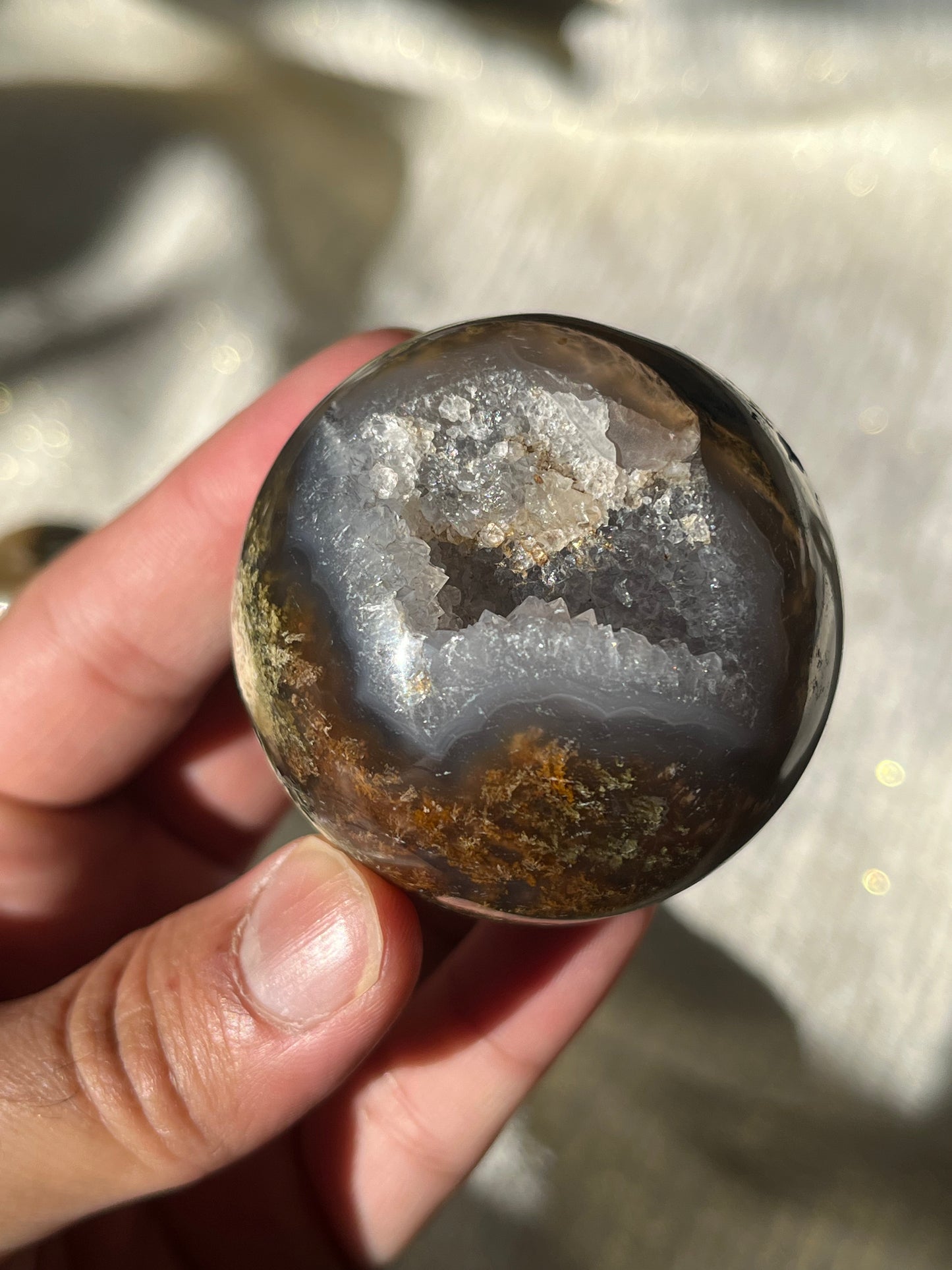 Nebula Agate Spheres Lot A (2 pieces)