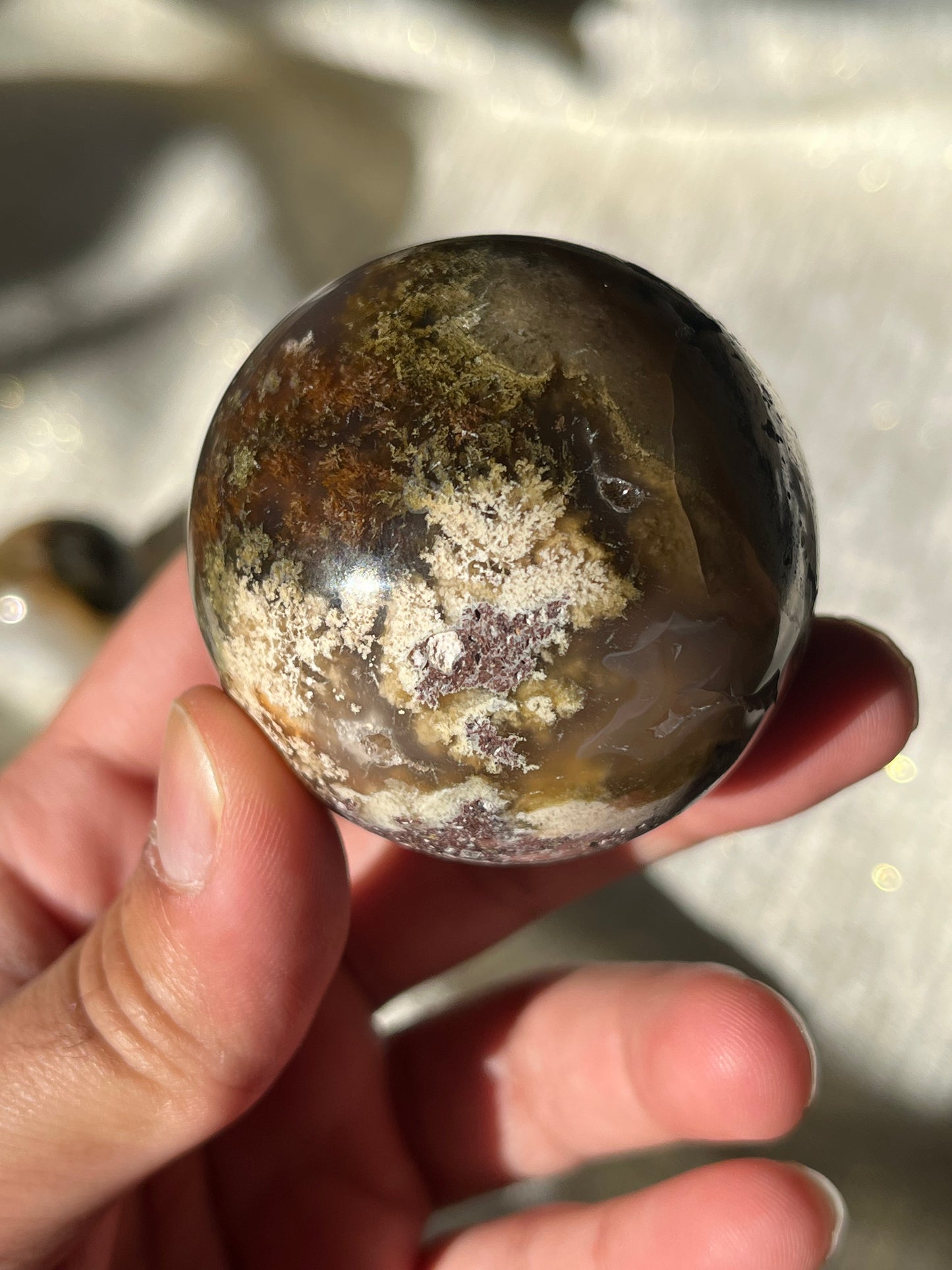 Nebula Agate Spheres Lot A (2 pieces)