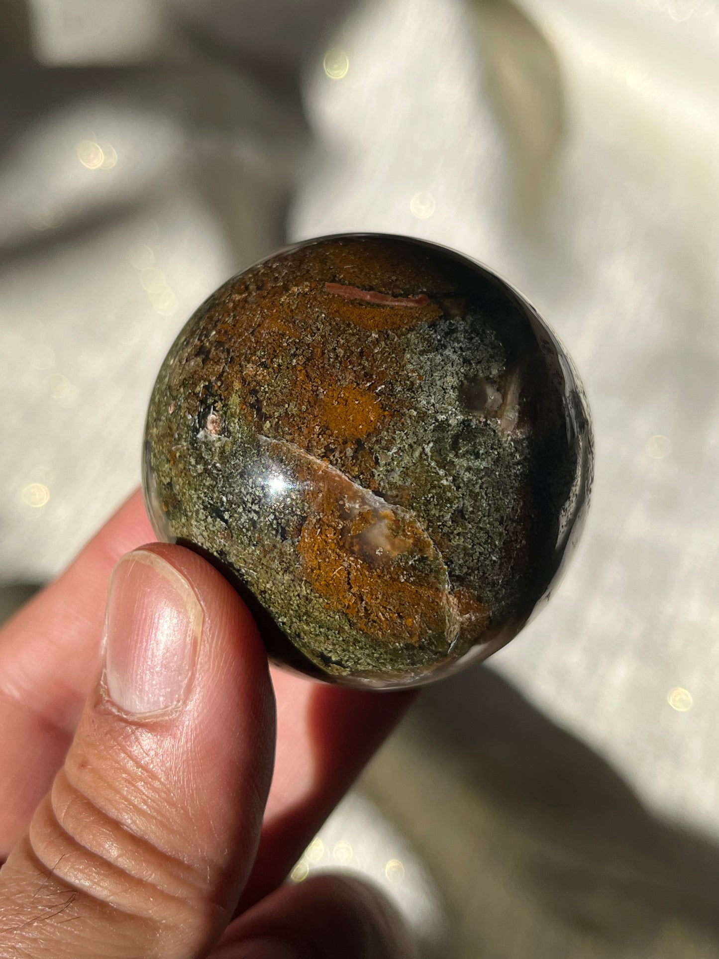 Nebula Agate Spheres Lot B (2 pieces)