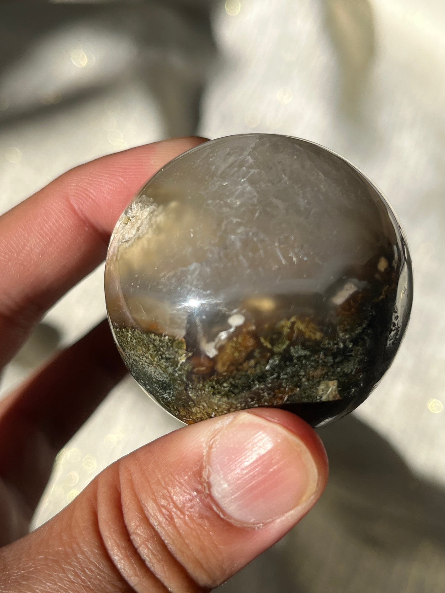 Nebula Agate Spheres Lot B (2 pieces)