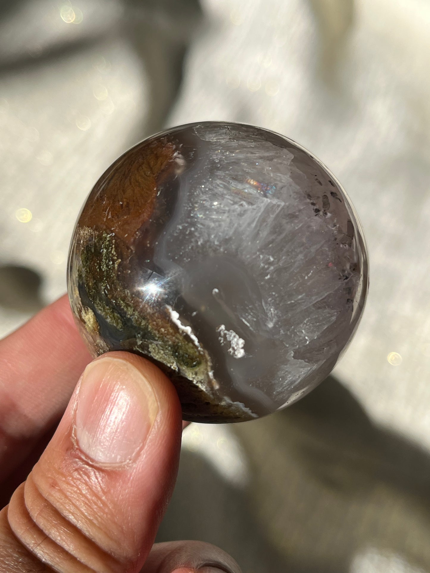 Nebula Agate Spheres Lot B (2 pieces)