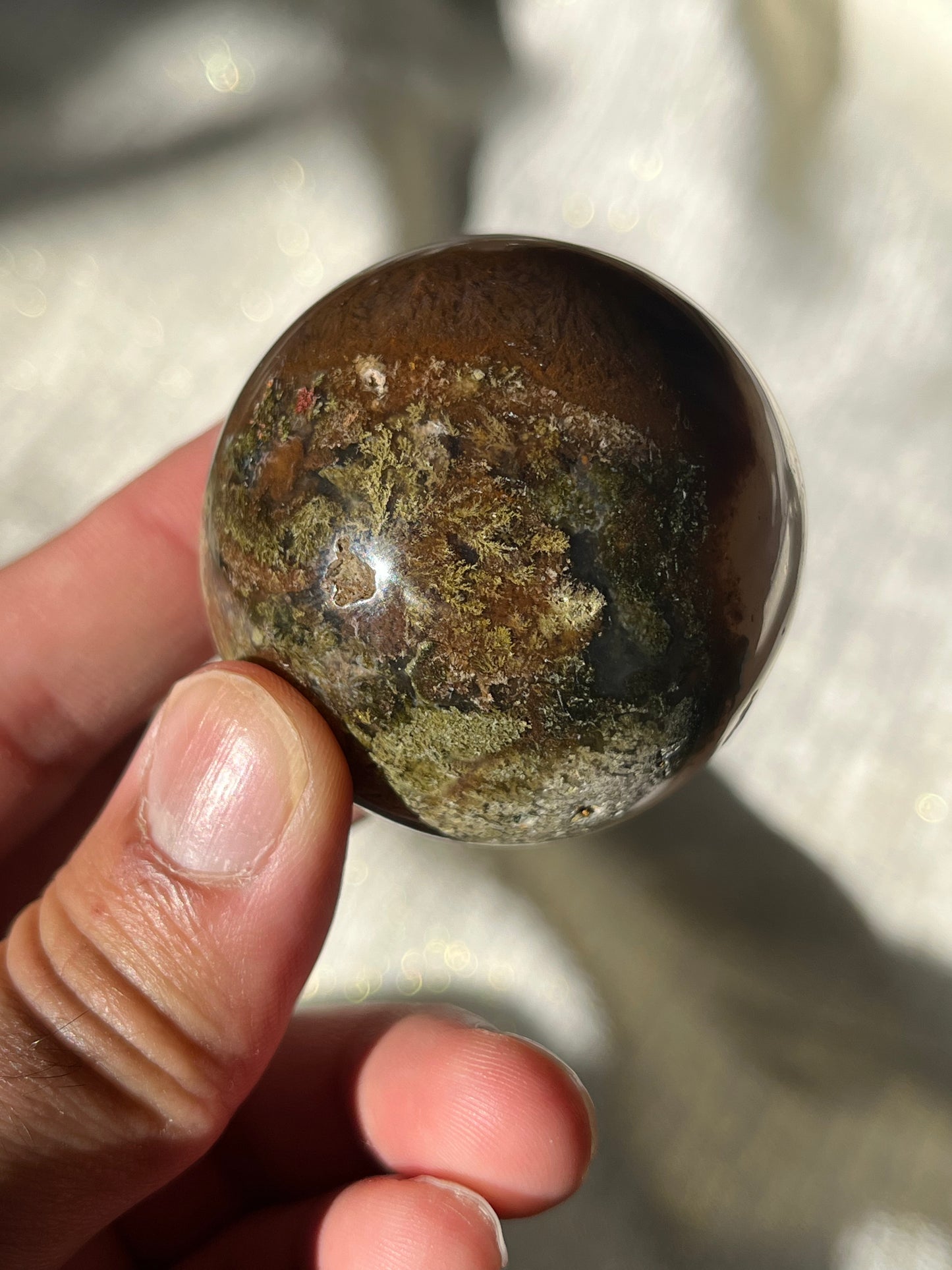 Nebula Agate Spheres Lot B (2 pieces)