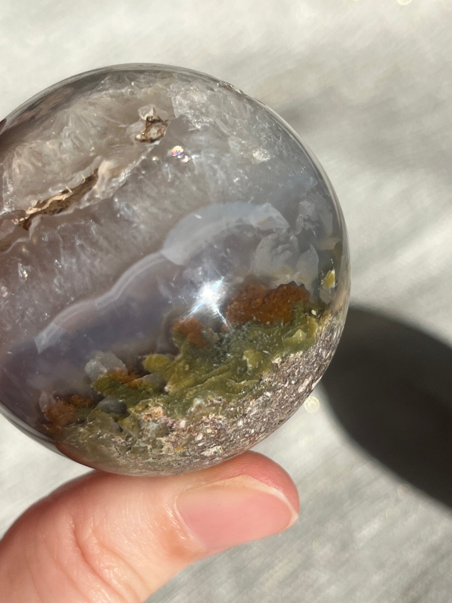 Nebula Agate Spheres Lot C (2 pieces)