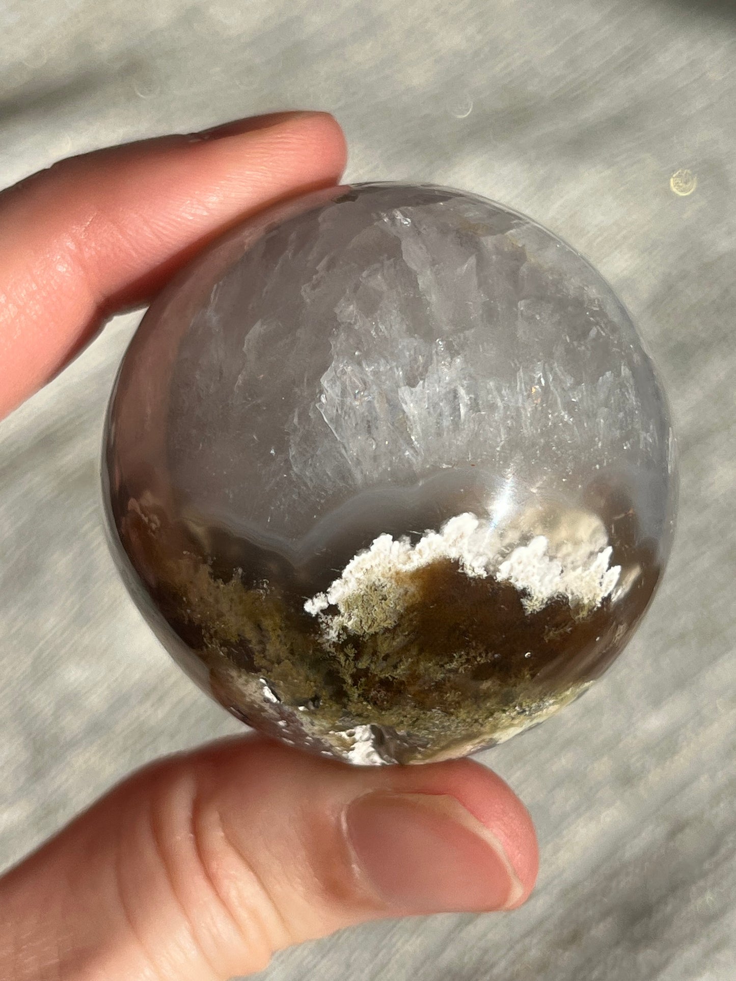 Nebula Agate Spheres Lot C (2 pieces)