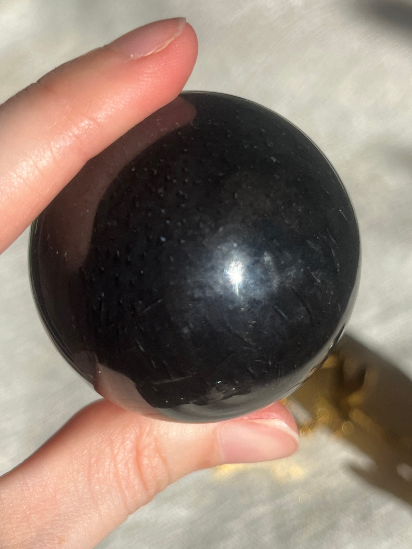 Petrified Wood & Purple Chalcedony Sphere Set (2 spheres)