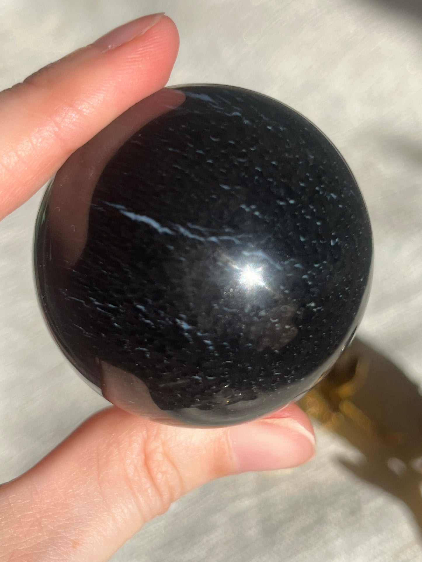 Petrified Wood & Purple Chalcedony Sphere Set (2 spheres)