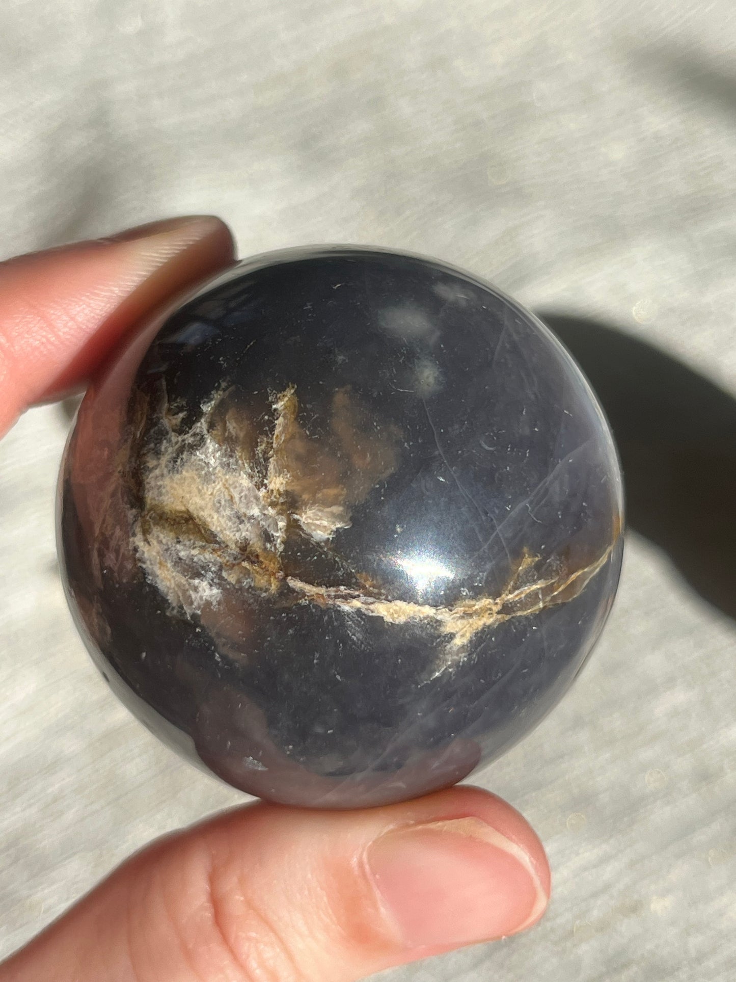 Purple Chalcedony Sphere Set (2 spheres)
