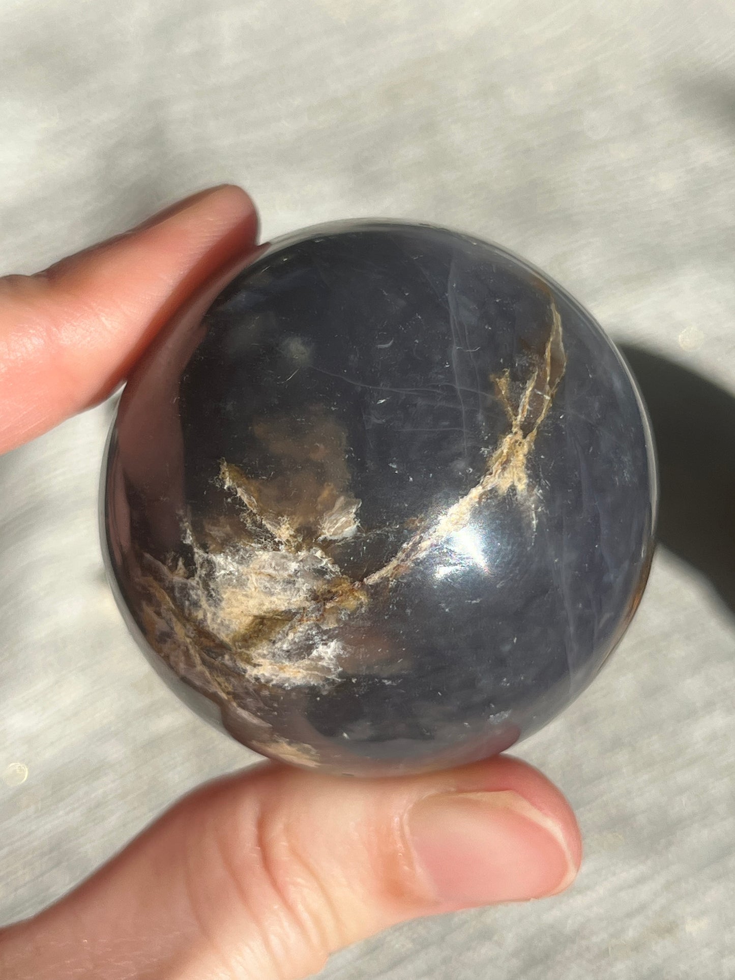 Purple Chalcedony Sphere Set (2 spheres)