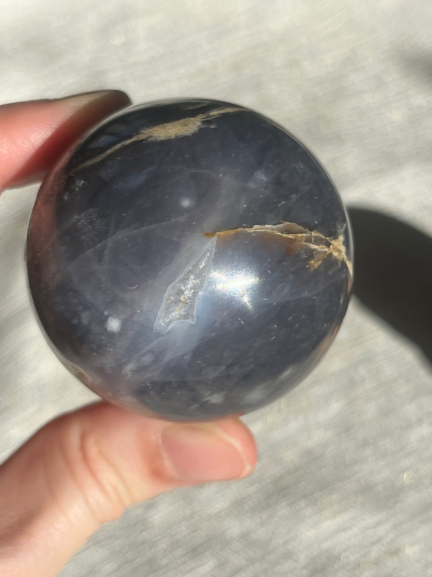 Purple Chalcedony Sphere Set (2 spheres)