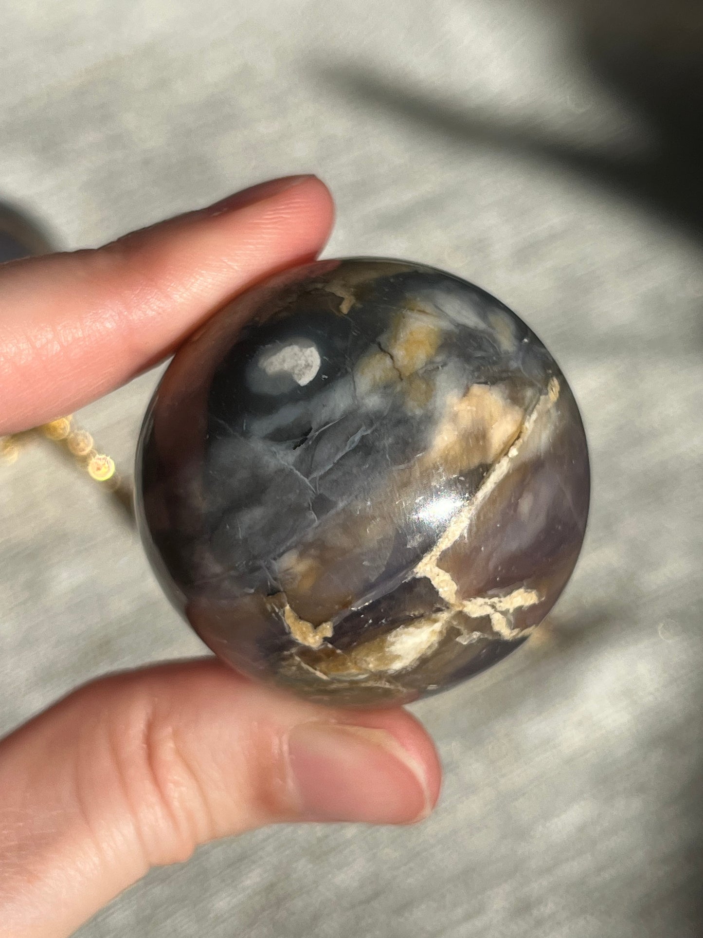 Purple Chalcedony Sphere Set (2 spheres)