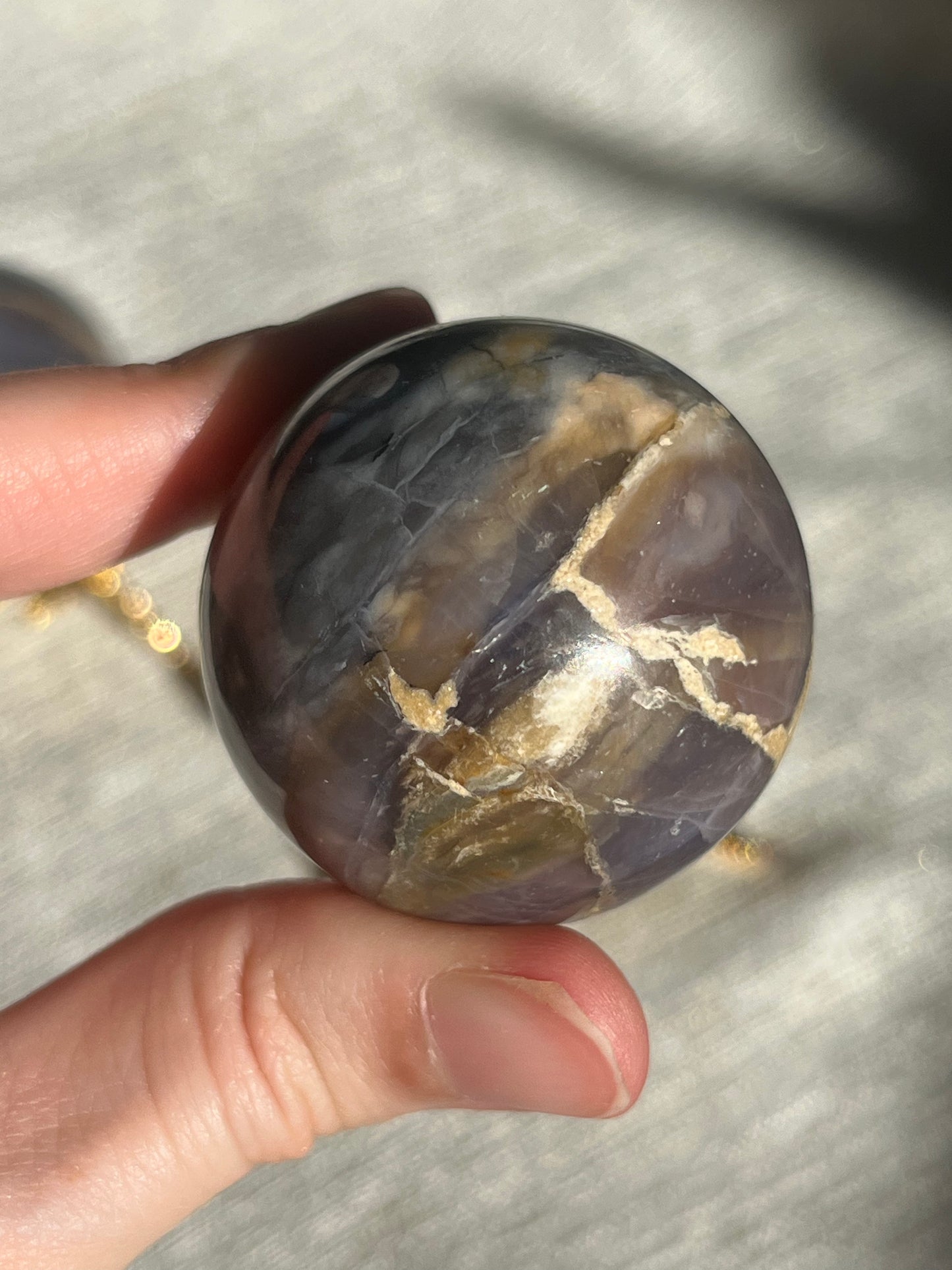 Purple Chalcedony Sphere Set (2 spheres)