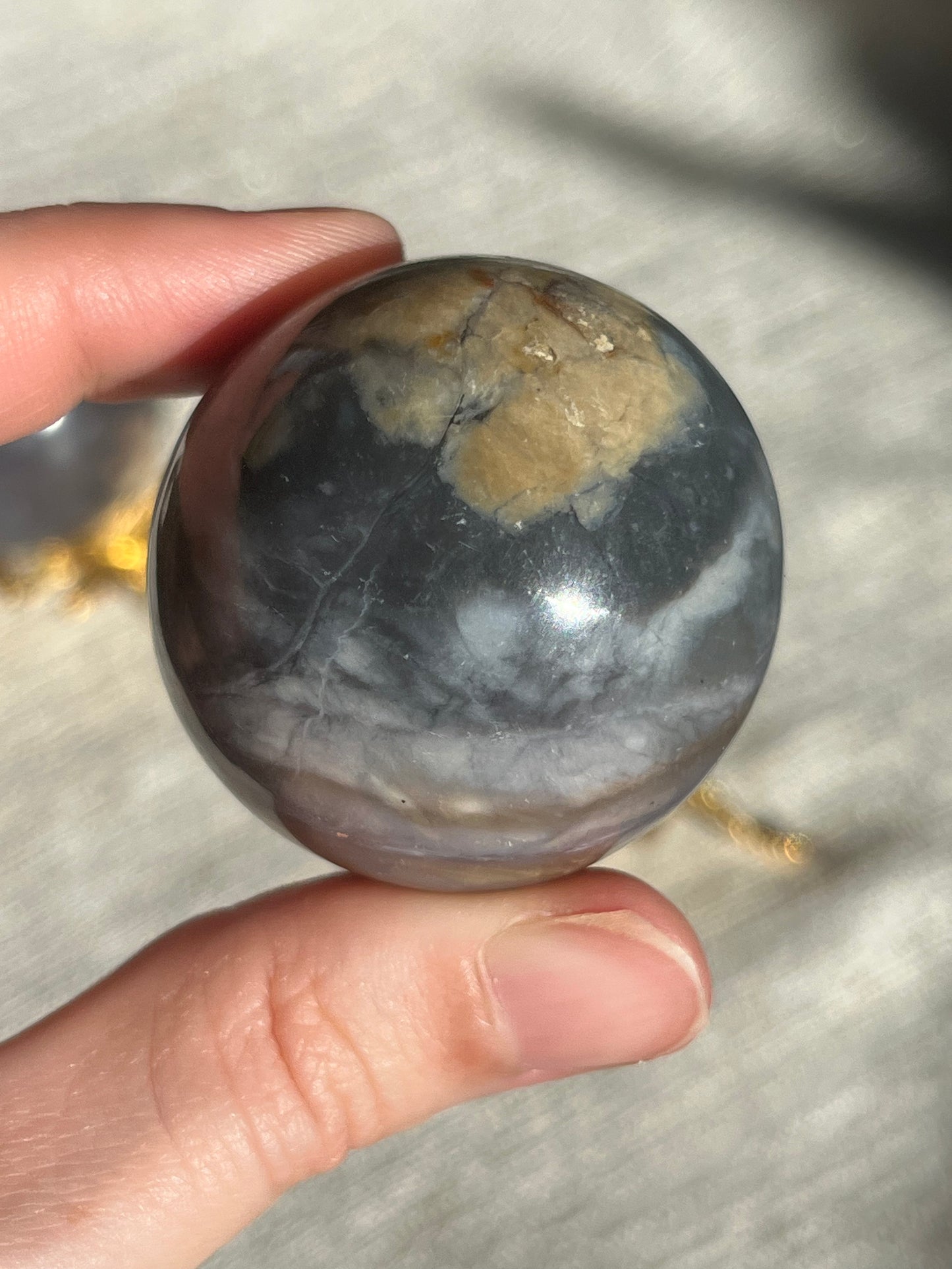Purple Chalcedony Sphere Set (2 spheres)