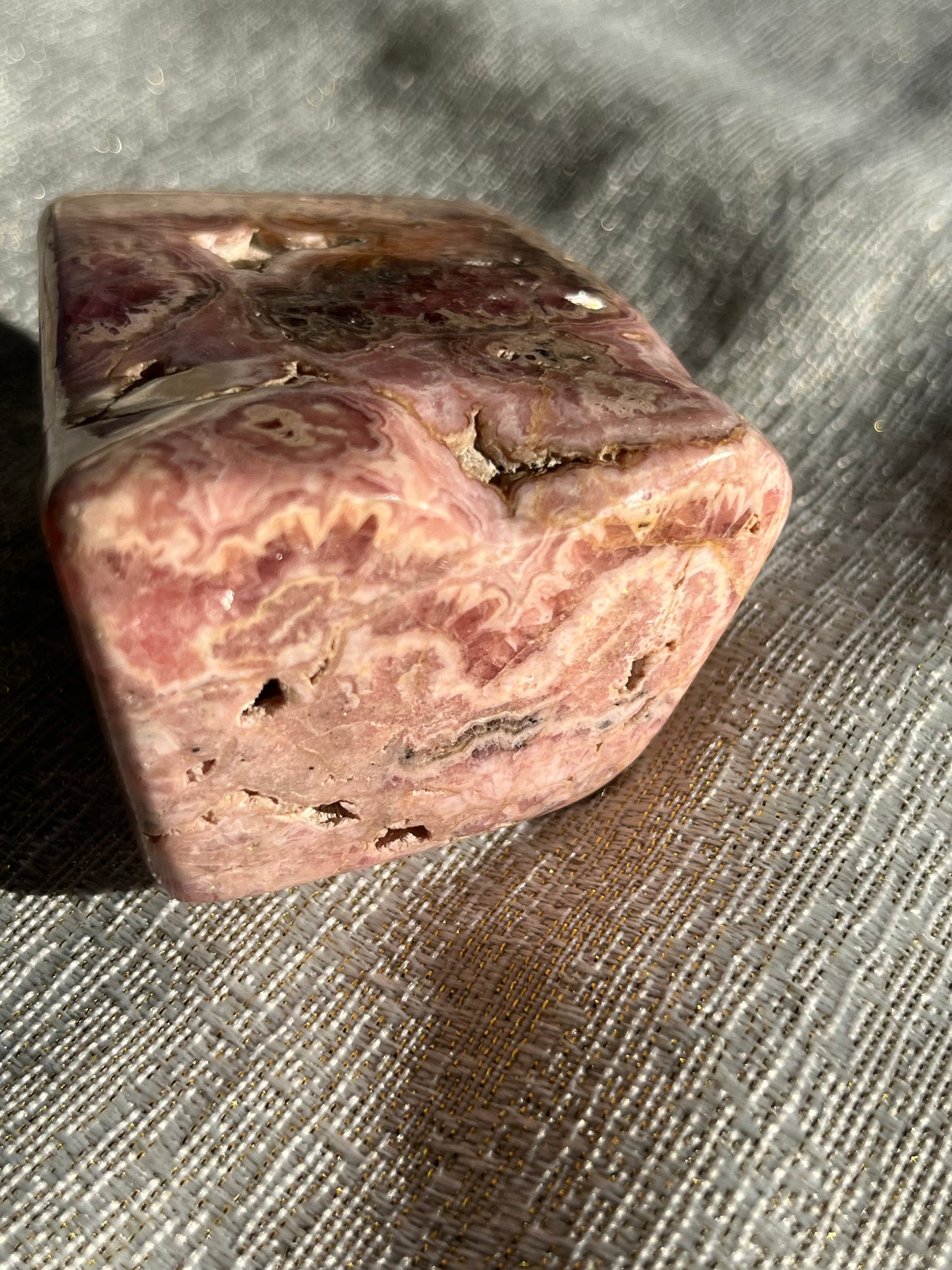 Banded Rhodochrosite Freeform