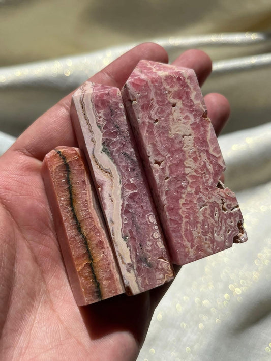 Rhodochrosite Tower Lot C (3 Pieces)