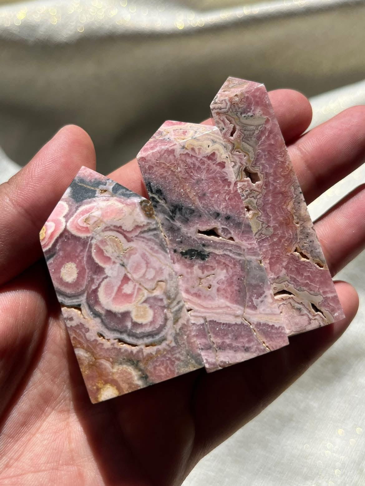 Rhodochrosite Tower Lot I (3 Pieces)