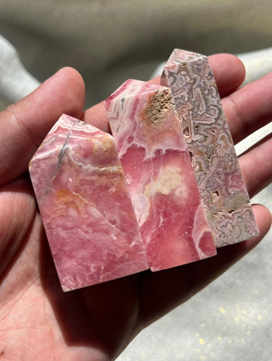 Rhodochrosite Tower Lot I (3 Pieces)