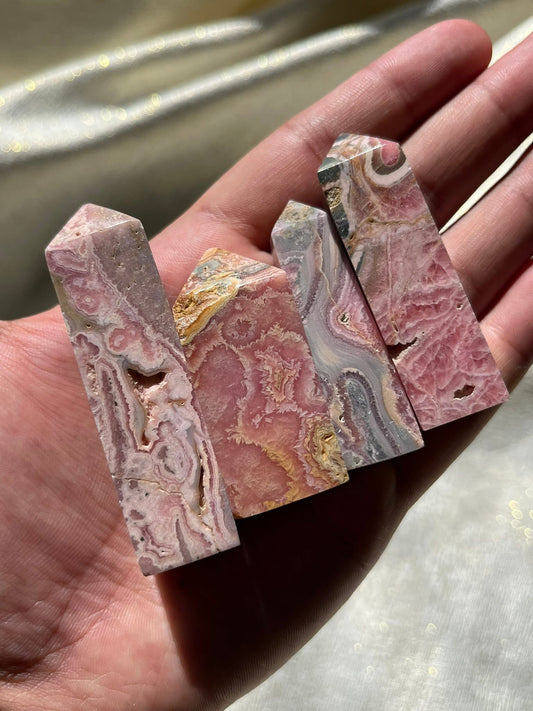 Rhodochrosite Tower Lot S (4 Pieces)