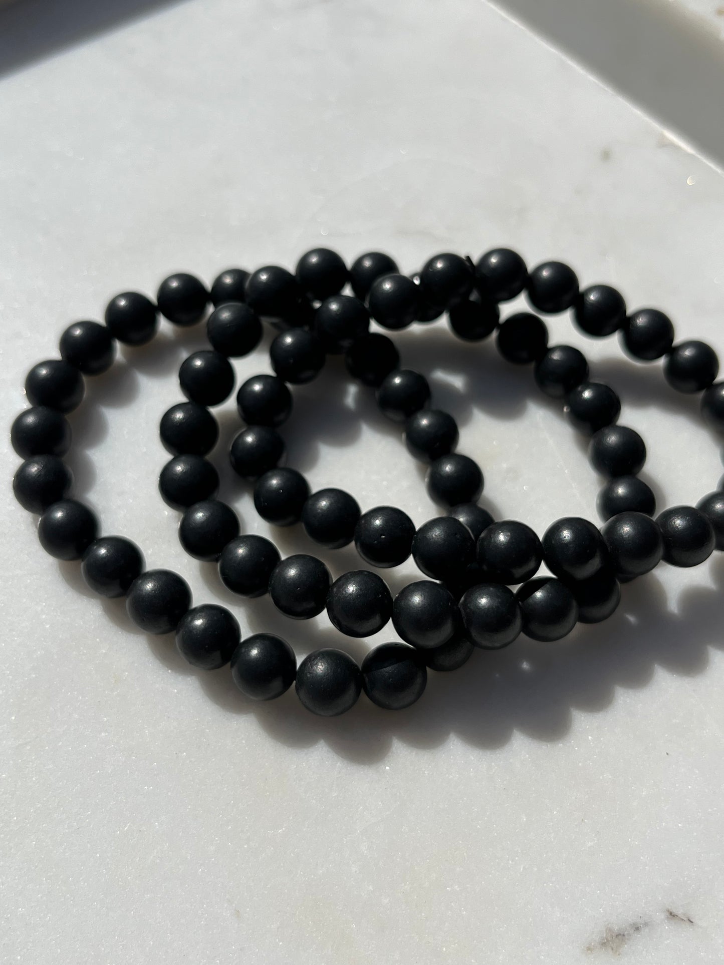 Shungite 8mm Bead Bracelet