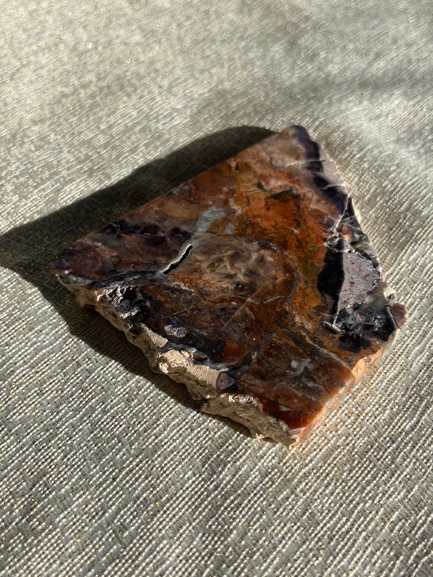 Red and Purple Tiffany Stone Slab A