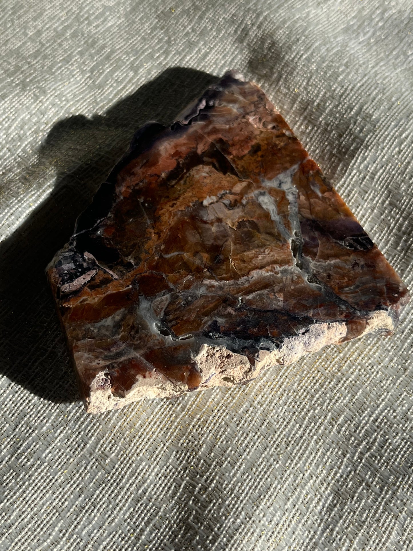 Red and Purple Tiffany Stone Slab A