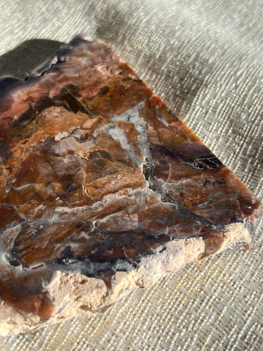 Red and Purple Tiffany Stone Slab A
