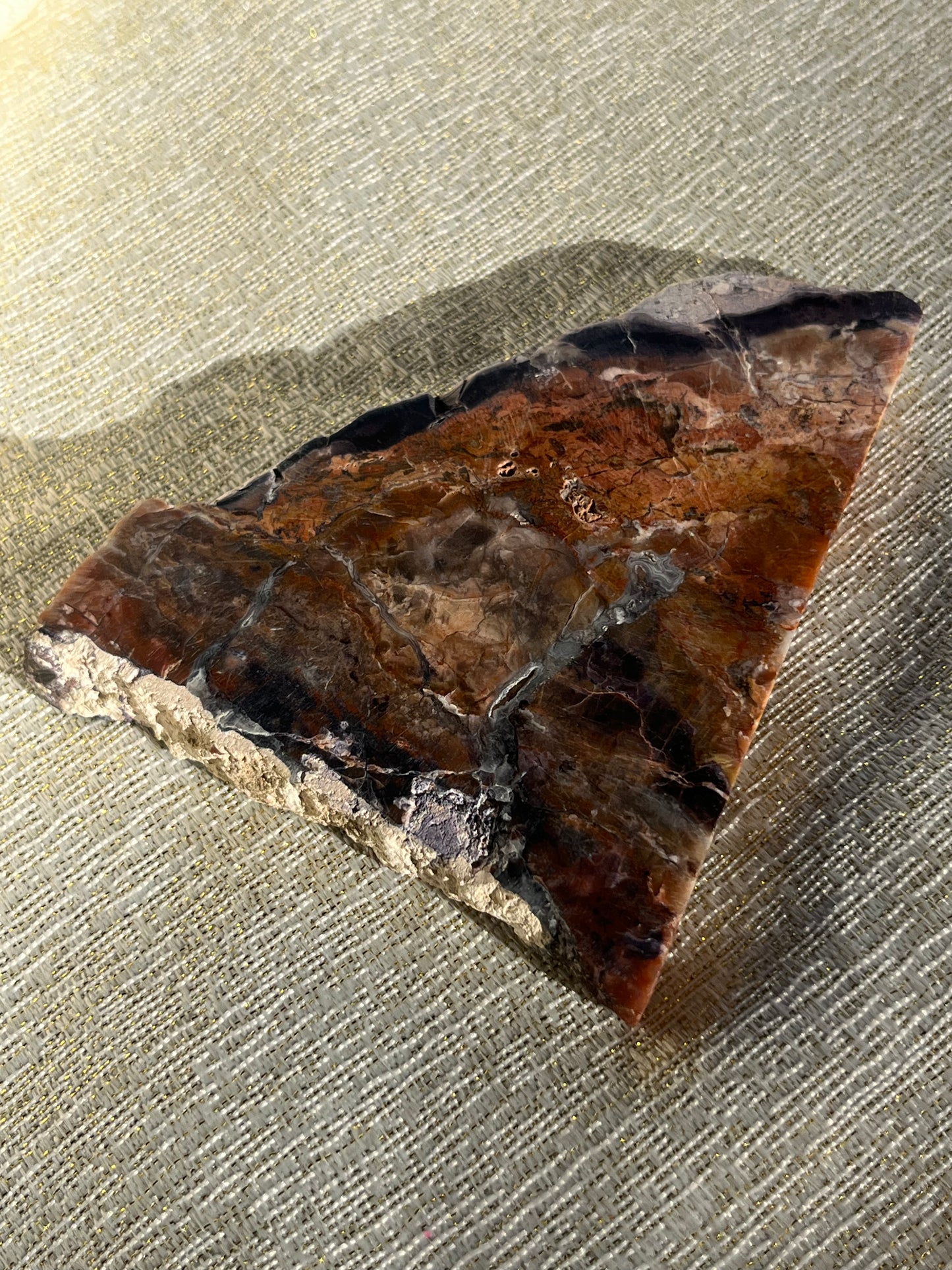 Red and Purple Tiffany Stone Slab B