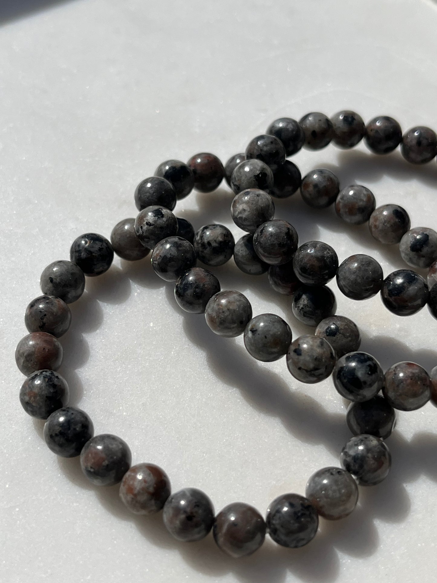 UV Reactive Yooperlite 8mm Bead Bracelet